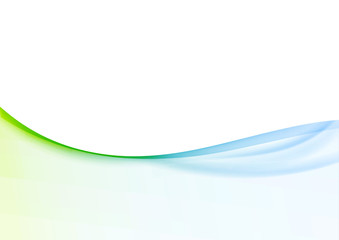 Wall Mural - minimalistic soft light abstract swoosh wave border layout