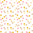 Party celebration confetti  dots vector seamless pattern.