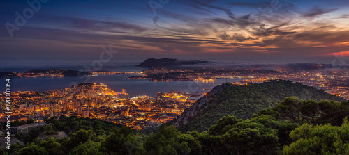 Fotomural Toulon depuis le Mont Faron - Var