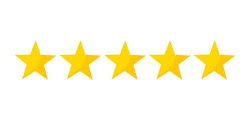 Wall Mural - five stars rating