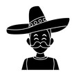 © Jemastock - Mexican with hat icon vector illustration graphic design