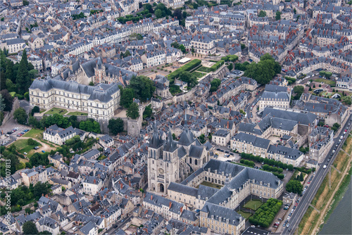 Poster Vue aérienne du château de Blois en France
