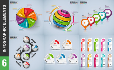 Infographic elements data visualization vector design template. Can be used for steps, options, business processes, workflow, diagram, flowchart concept, timeline, marketing icons, info graphics.