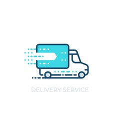 Canvas Print - delivery service vector icon