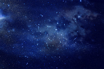 Wall Mural - Galaxy and nebula . Starry outer space background texture.