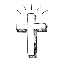 Christian Cross Doodle