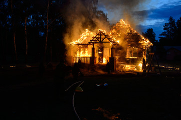 Wall Mural - The house is on fire