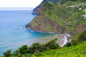 Wall Mural - Coast of Madeira island near Porto da Cruz - Portugal