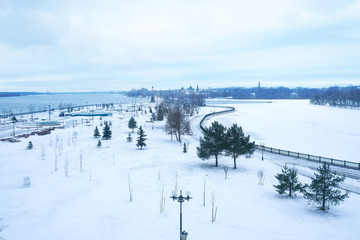 Wall Mural - Volga embankment in Yaroslavl