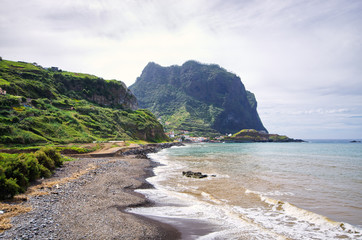 Wall Mural - Coast of Madeira island near Porto da Cruz - Portugal