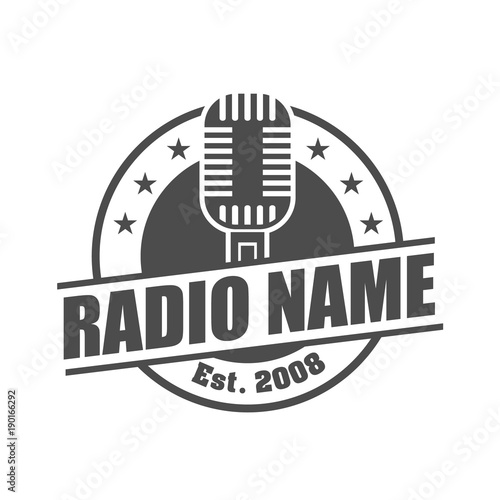 Radio Station Logo Design Buy This Stock Vector And Explore Similar Vectors At Adobe Stock Adobe Stock