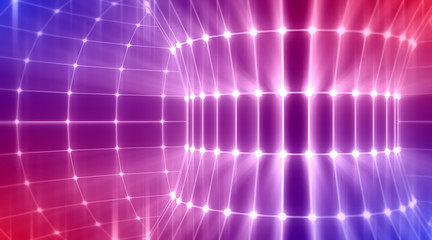 Wall Mural - molecule and communication background. brochure or web banner design. lines and dots. medical, techn