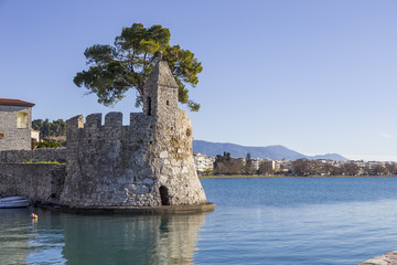 Wall Mural - seashore fortress of Nafpaktos, Greece 05 JAN 2018