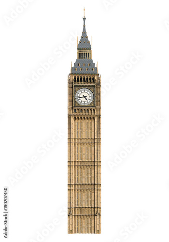Ilustracja: Big Ben Isolated Big Ben Isolated