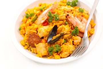 Sticker - paella with shrimp and mussel