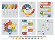 © naihei - Collection of 6 design colorful presentation templates. EPS10. Set of infographics design vector and business icons.