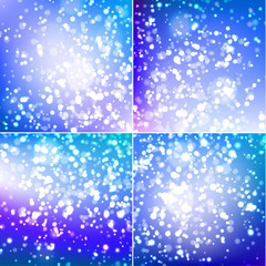 Wall Mural - abstract colorful background with multiple light sparkles - eps10 vector