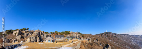 Zdjęcie XXL Góra, miasto Daegu w Korei Południowej.