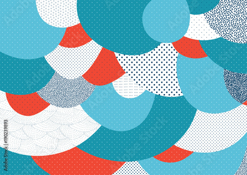 Creative geometric colorful background with patterns. Collage. Design for pri...