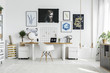 © Photographee.eu - White chair in home office