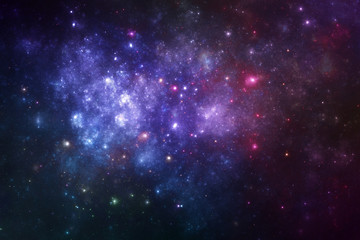 Wall Mural - fantasy universe galaxy with stars and nebula, astro background