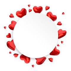 Wall Mural - background from hearts. st. valentine's day.