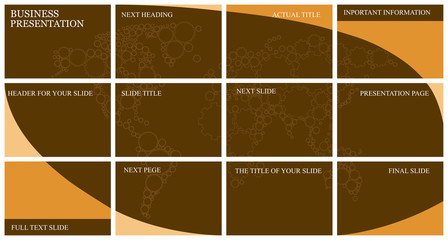 Wall Mural - Business presentation. Business template for your design. World map on a dark background.