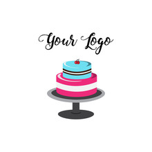 Logo. Vector Image Of Cake