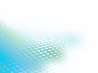 Wall Mural - abstract gradient pastel blue green background with dot swirl pattern overlay. plenty of copy space.