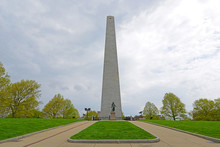 Bunker Hill Monument In Charlestown, Boston, Massachusetts, USA.
