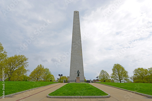 Fotografie, Obraz Bunker Hill Monument in Charlestown, Boston, Massachusetts, USA.
