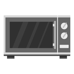 Sticker - Kitchen microwave oven icon. Cartoon illustration of kitchen microwave oven vector icon for web