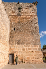 Canvas Print - The castle of Niebla, in Huelva, Andalusia, Spain.