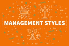 Conceptual Business Illustration With The Words Management Styles