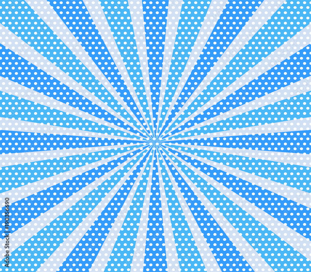 retro comic blue striiped and dot background raster gradient halftone ...