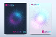 © BAIVECTOR - Modern vector template for brochure, leaflet, flyer, cover, catalog, magazine or annual report in A4 size. Business, science and technology design book layout. Presentation with mandala. Card surface.