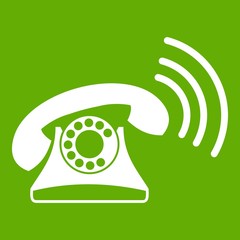 Sticker - Retro phone icon green