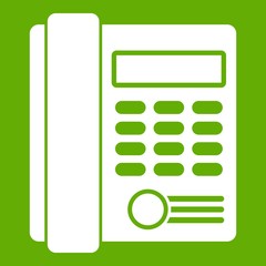 Poster - Office business keypad phone icon green