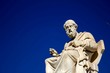Statue of the ancient Greek philosopher Plato in front of the Academy of Athens, Greece.