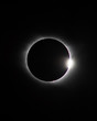Diamond Ring with Baily's Beads during total solar eclipse