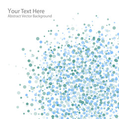 Wall Mural - abstract blue dots background. vector illustration.
