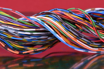 Colored electrical cable