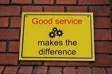 Fototapeta  - Good service make a difference