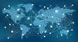 worldwide network concept - data, management, analysis & resources: vector illustration