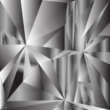 Abstract Vector Facets Gray Black Tone Background