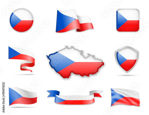 Photo Czech Republic Flags Collection