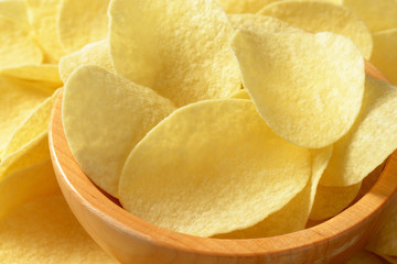 Canvas Print - Salted potato crisps