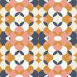 Abstract floral geometric seamless pattern . Kaleidoscopic, multicolor shapes.