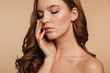 © Drobot Dean - Close-up Beauty portrait of ginger woman with long hair posing