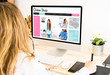 © That Stock Company - freelance girl designing online shop